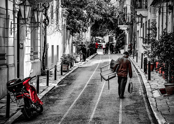 Old man walking