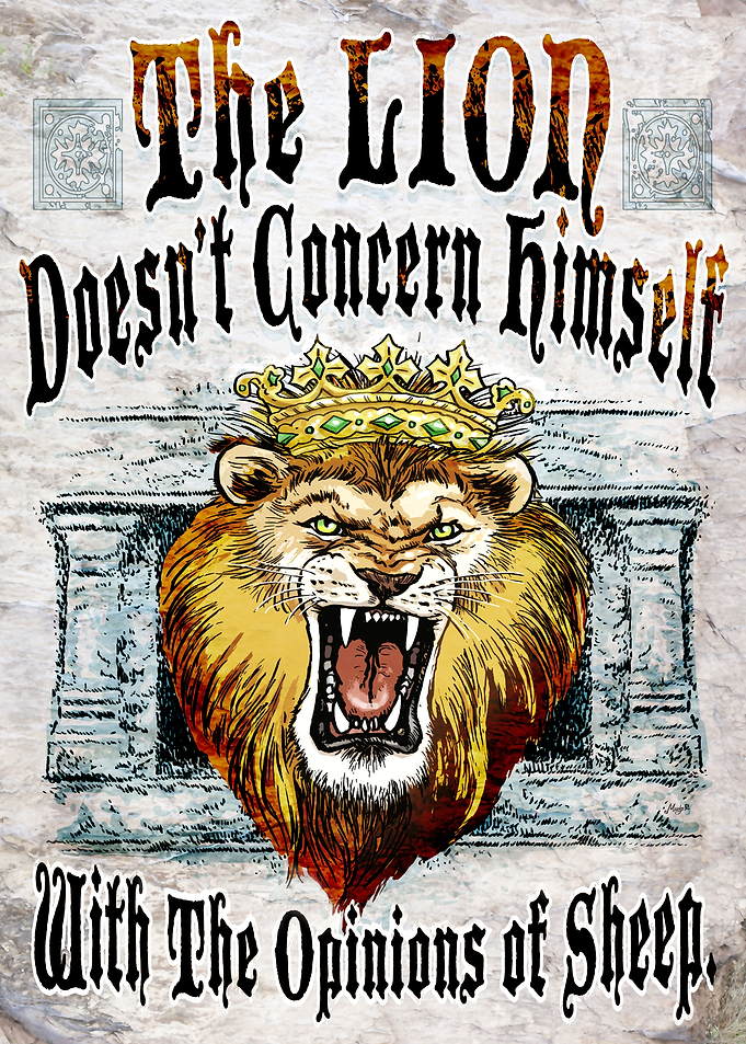 Lion And Opinions of Sheep