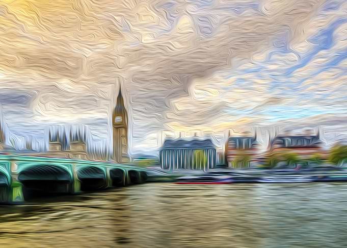 Big Ben over the Thames