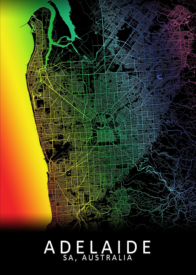 Adelaide Australia Map
