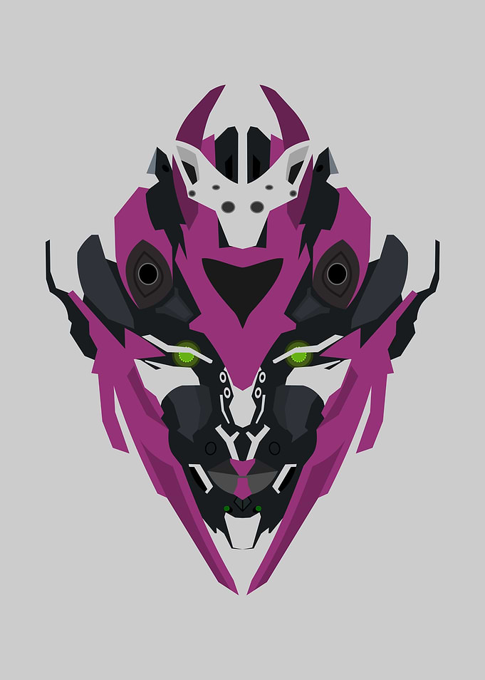 Cartoon robot head
