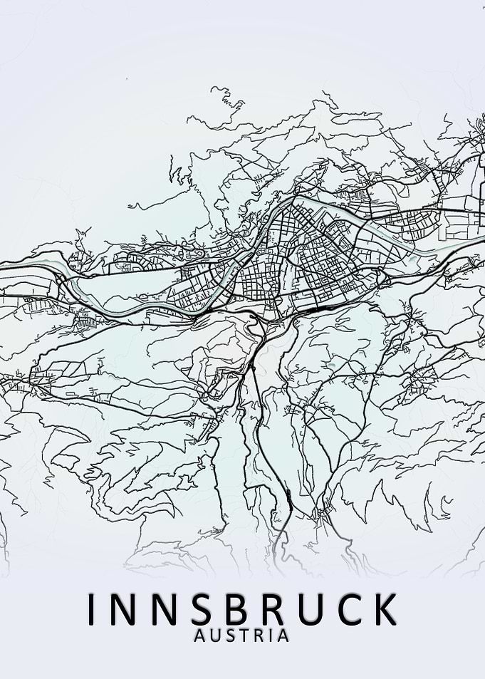 Innsbruck Austria City Map
