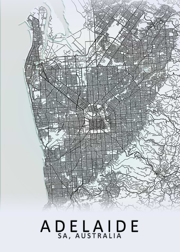 Adelaide Australia Map
