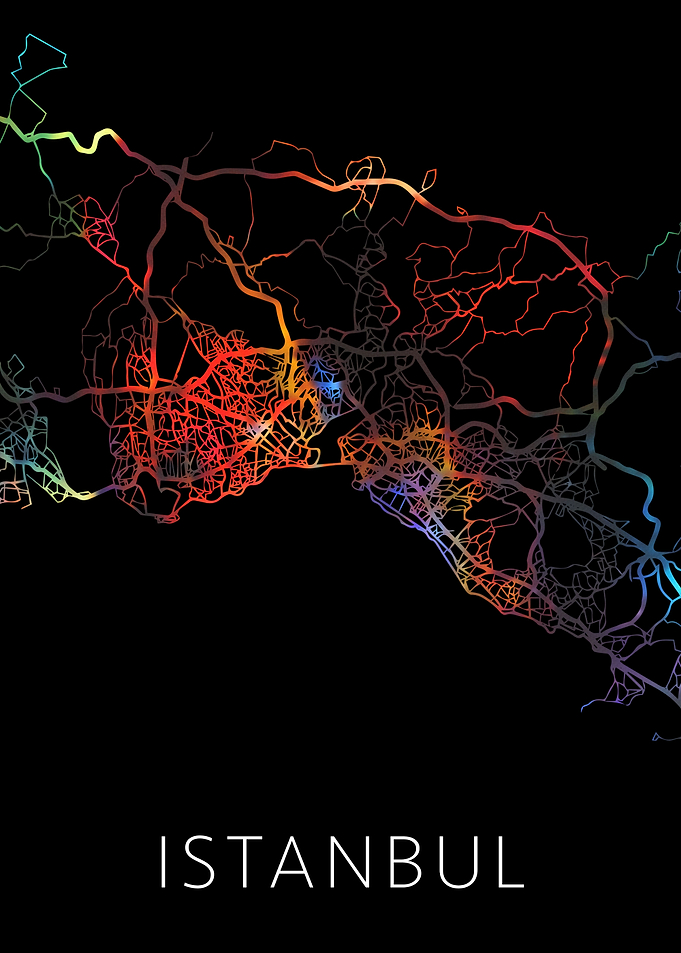 Istanbul Turkey City Map