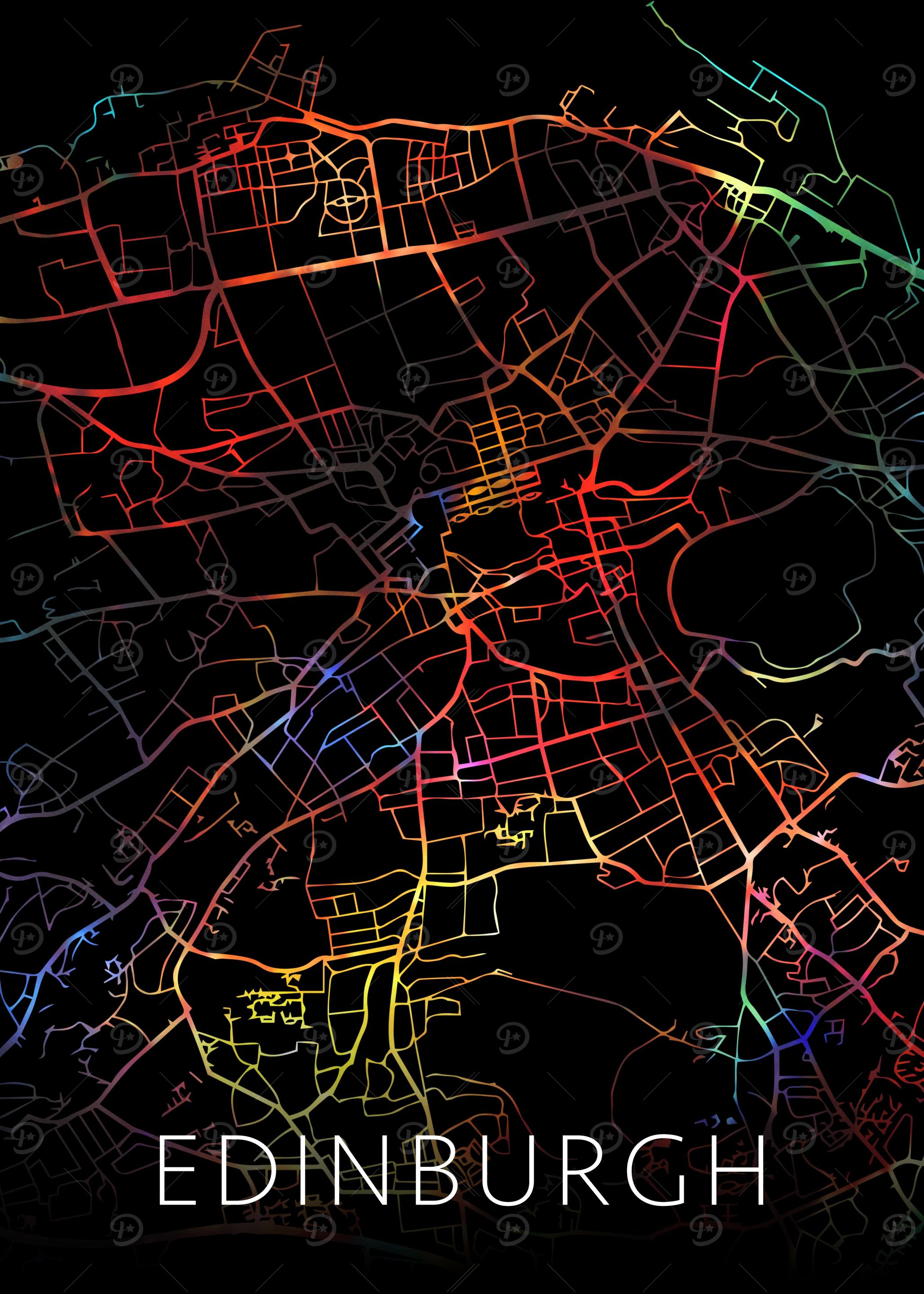 Edinburgh Scotland Map