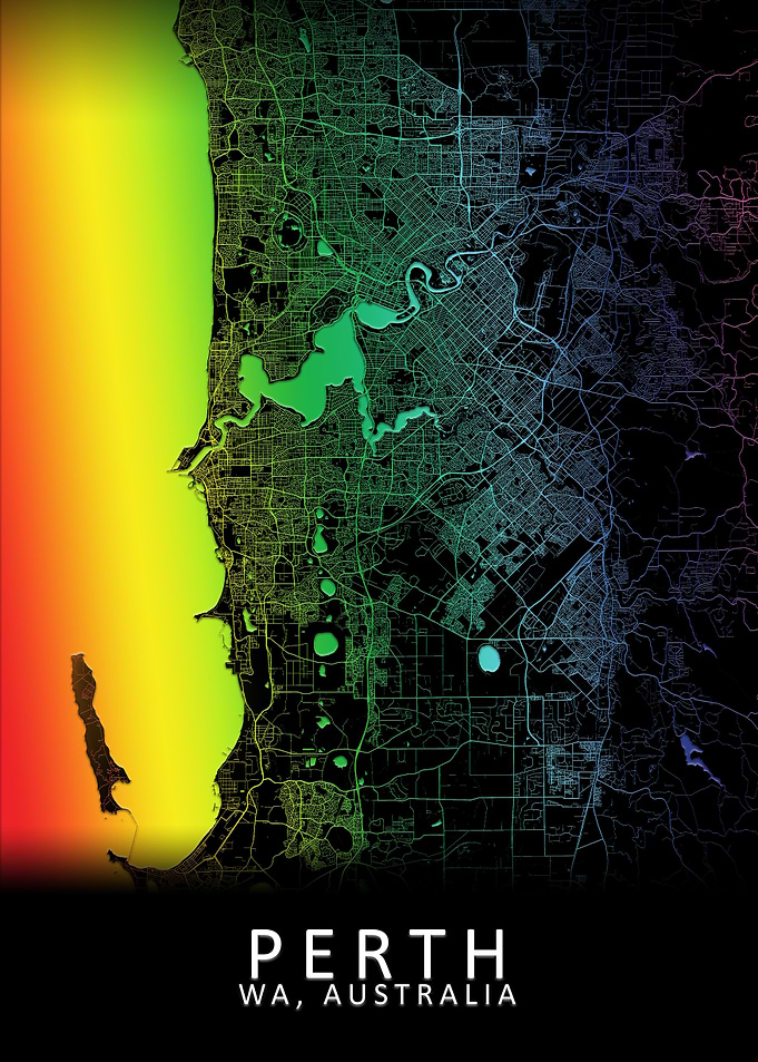 Perth Australia City Map