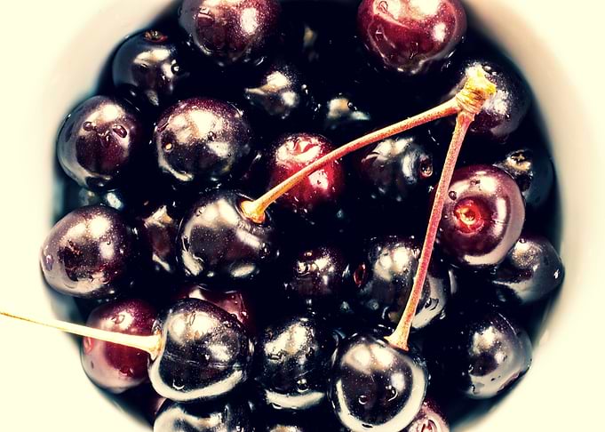 Sweet wild cherries