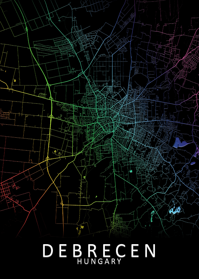 Debrecen Hungary City Map