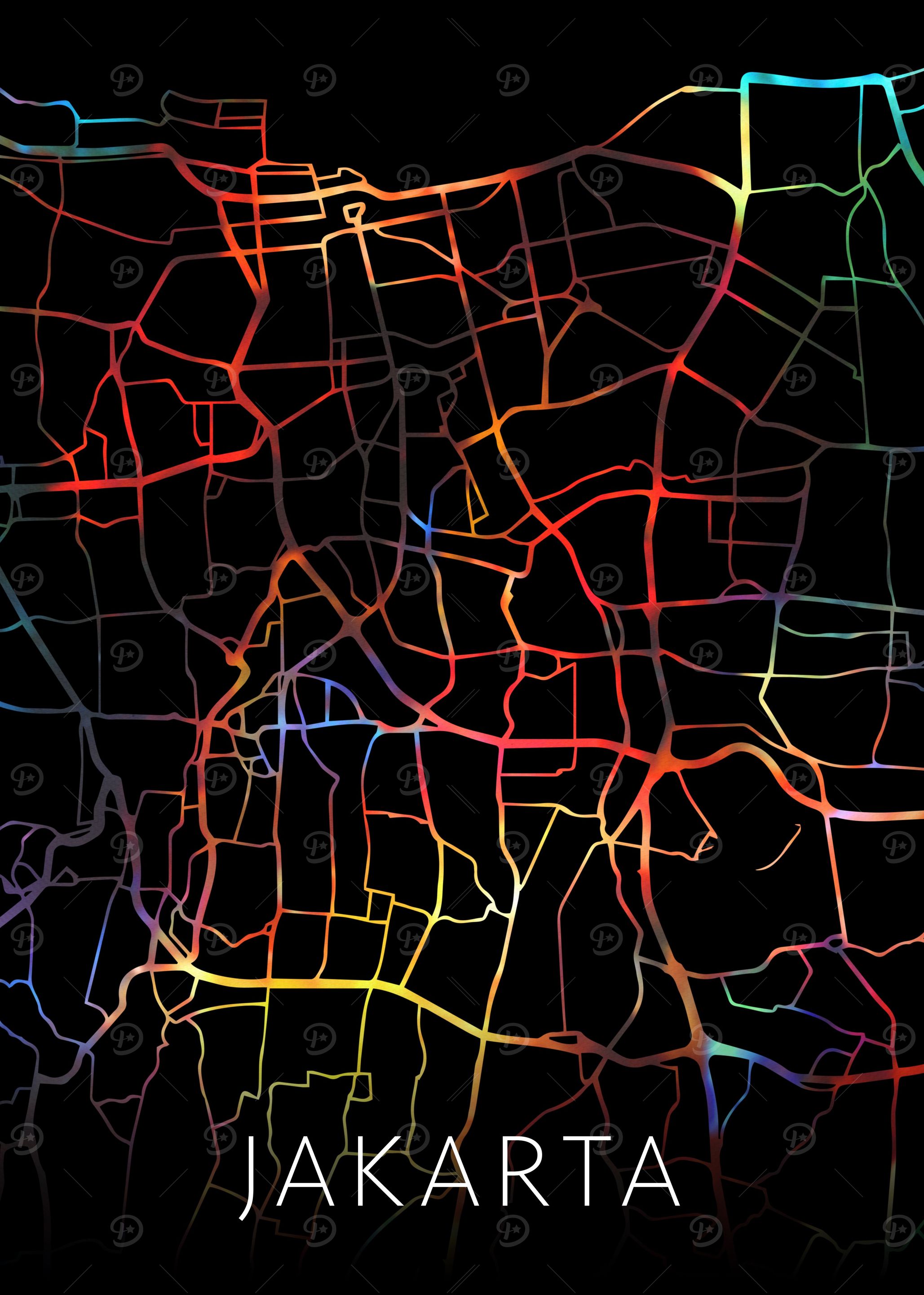 Jakarta Indonesia City Map