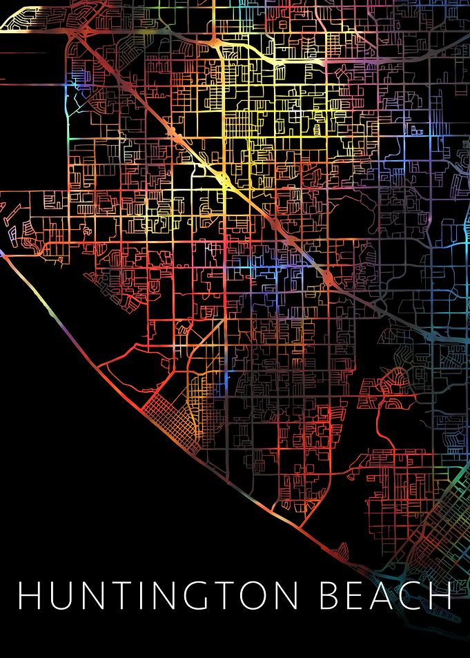 Huntington Beach City Map