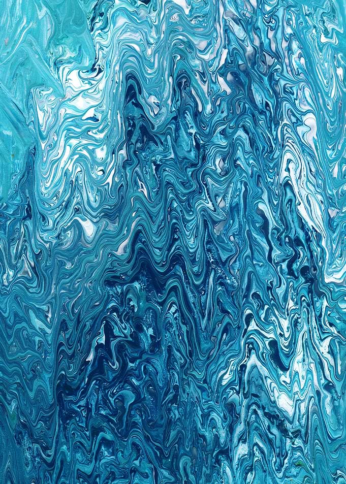 The ripples on the water