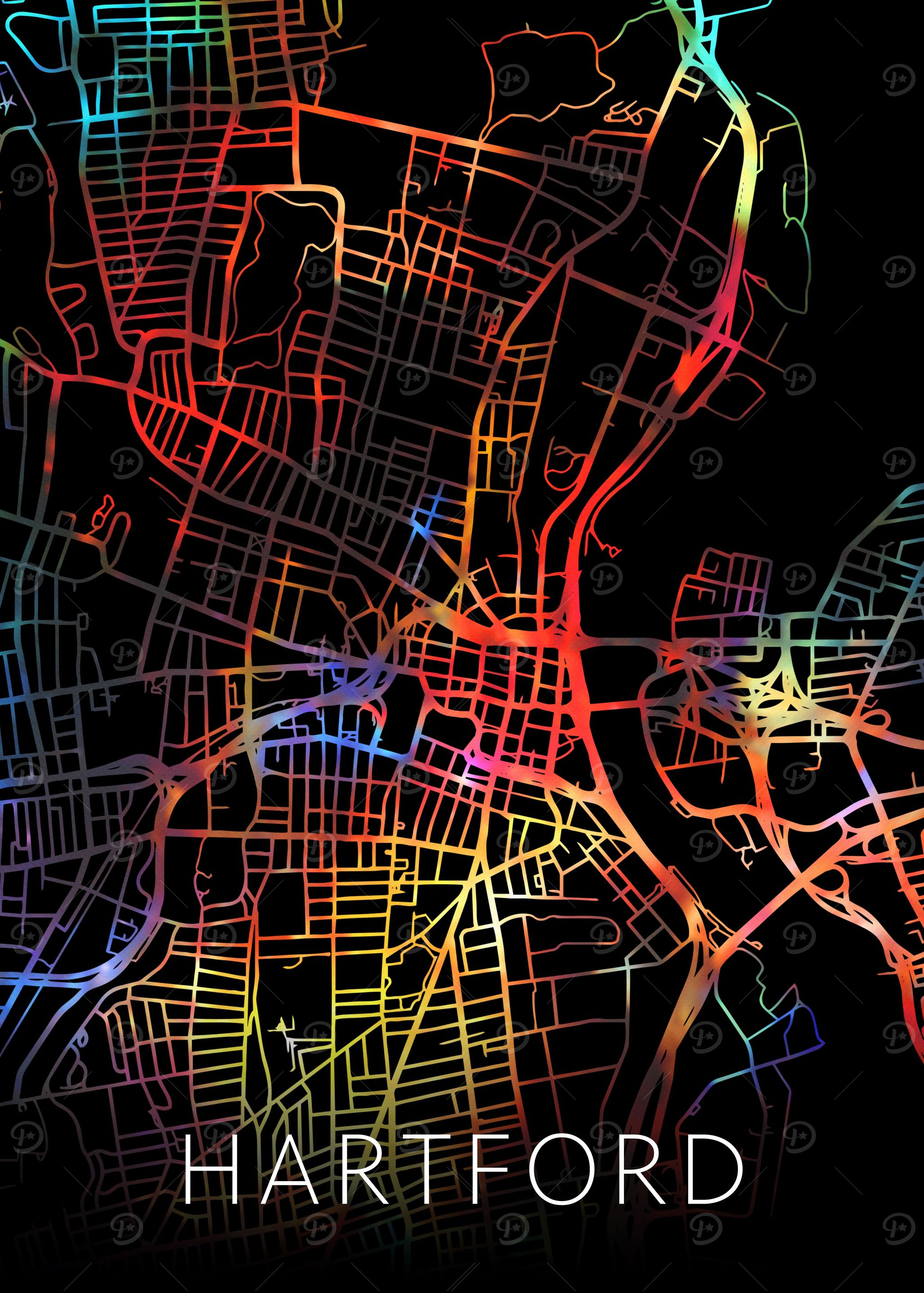 Hartford City Street Map