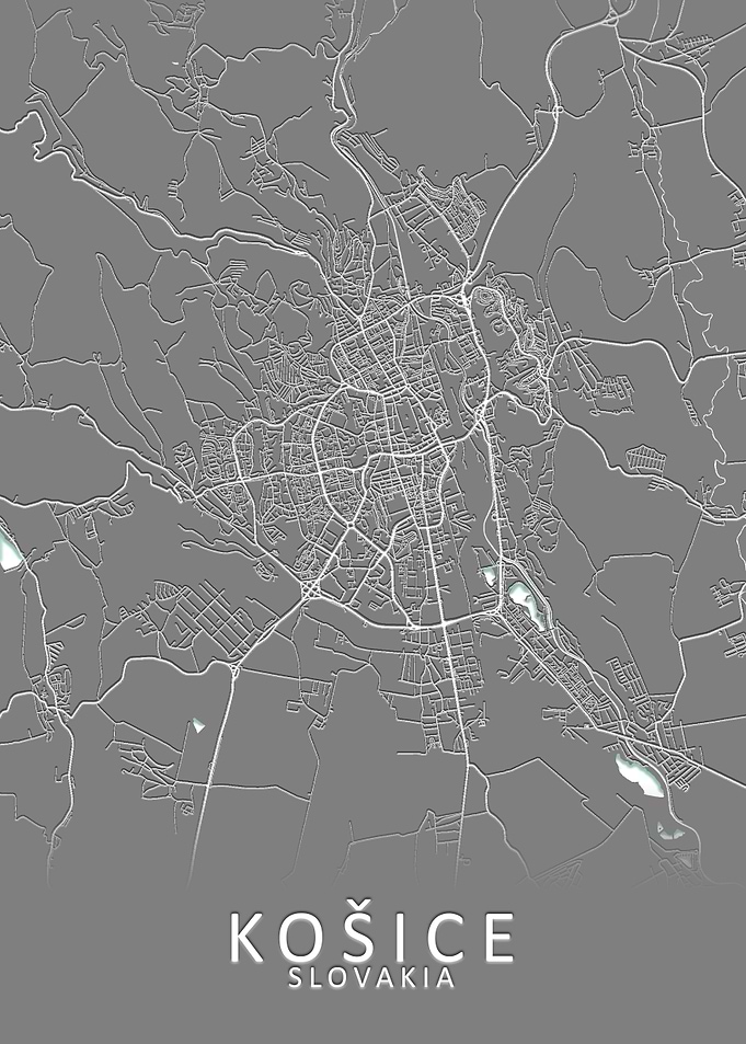 Kosice Slovakia City Map