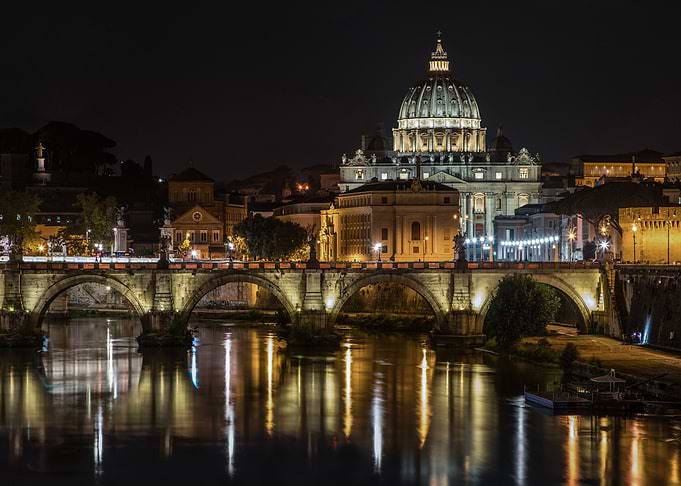 Vatican at night