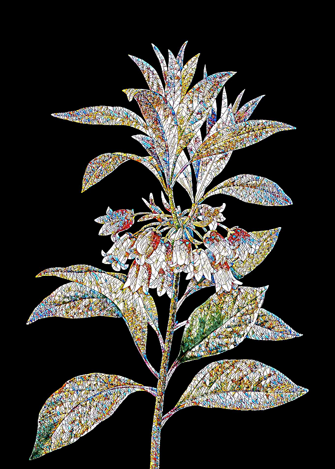 New Year Flower Mosaic