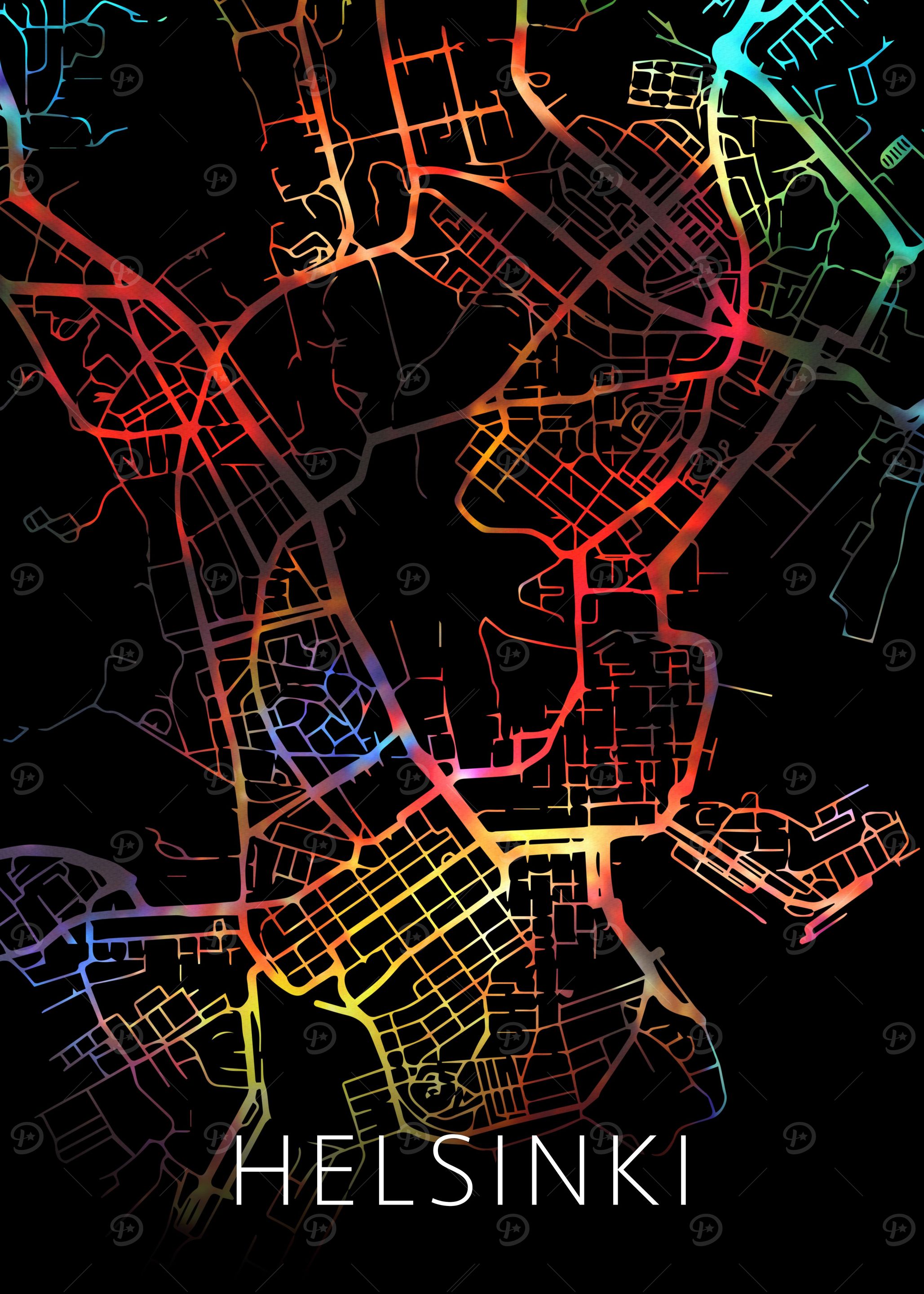 Helsinki Finland City Map