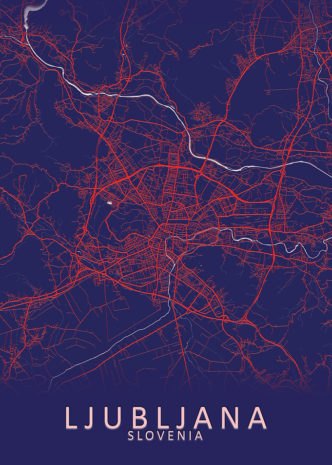 Ljubljana Slovenia Map