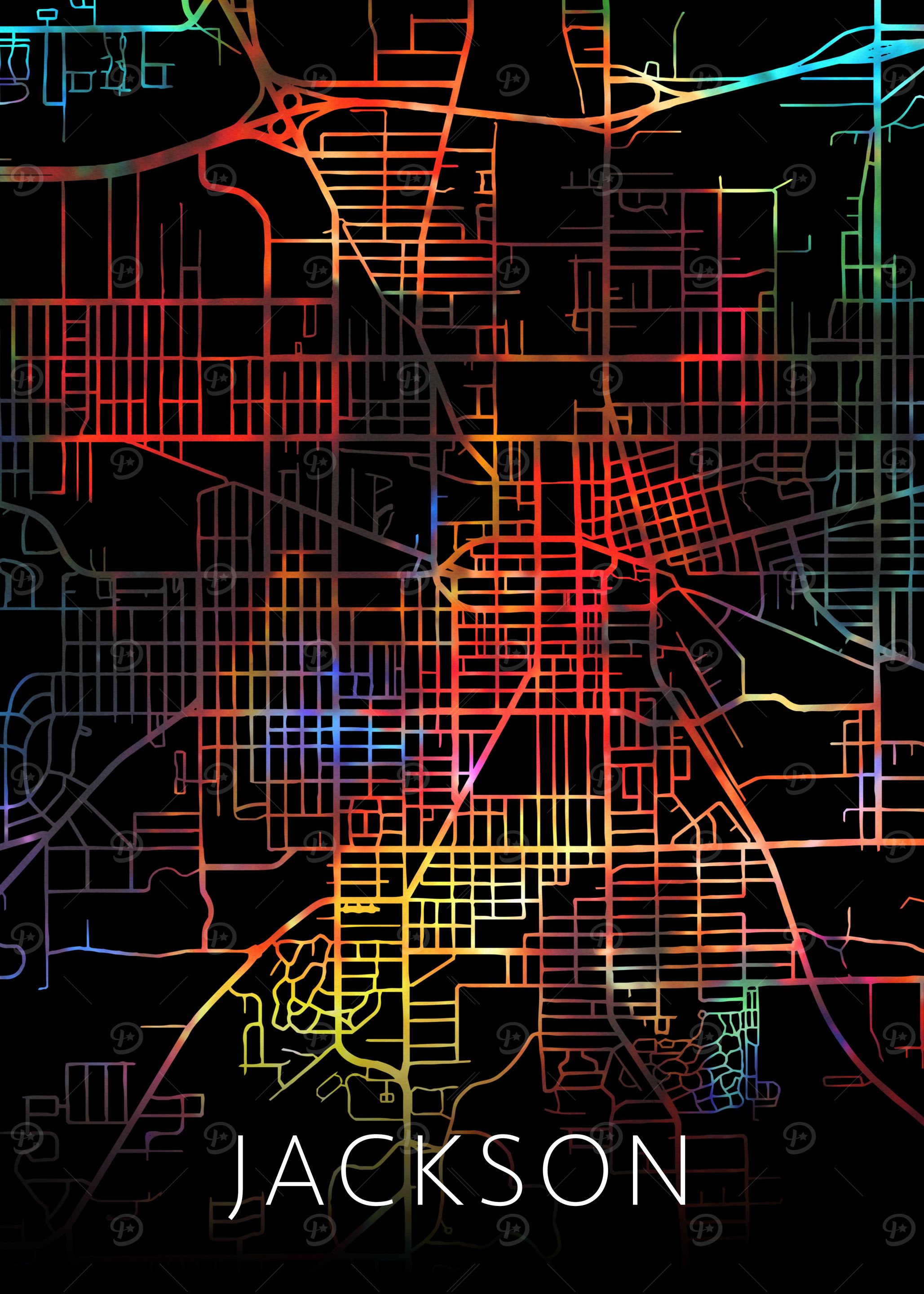 Jackson Mississippi Map