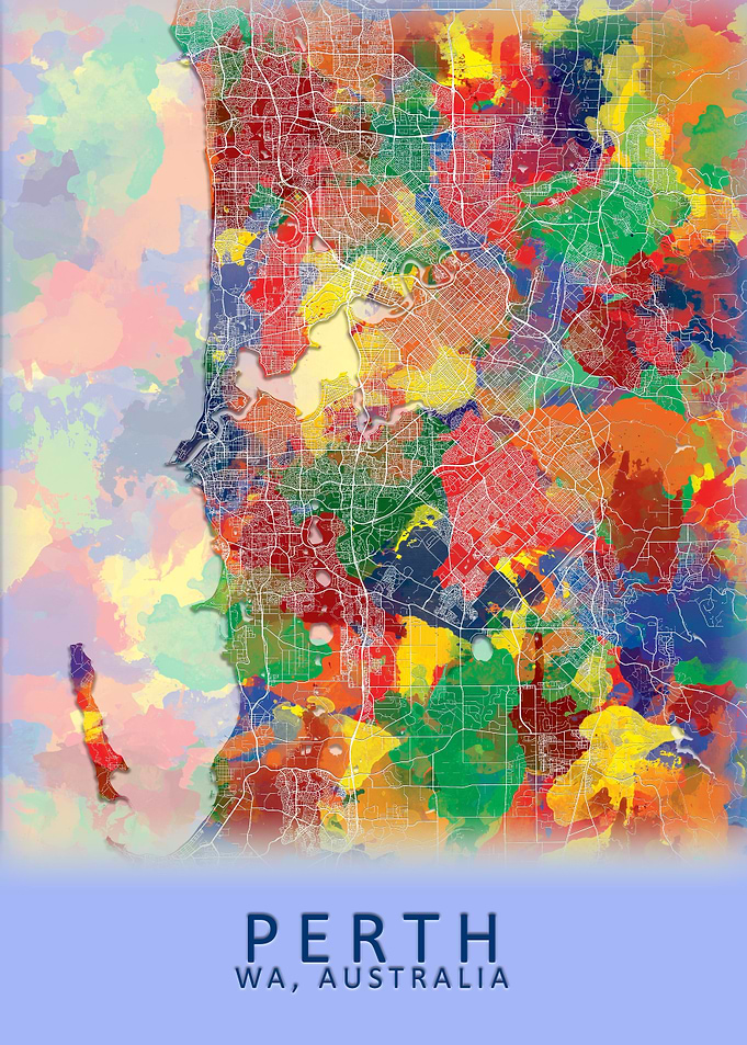 Perth Australia City Map