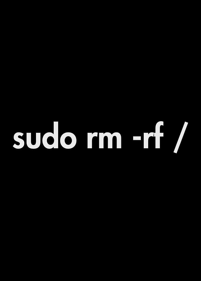 sudo rm rf
