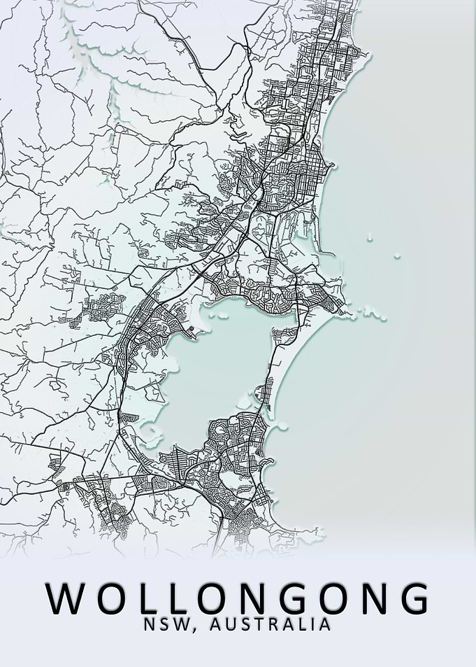 Wollongong Australia Map