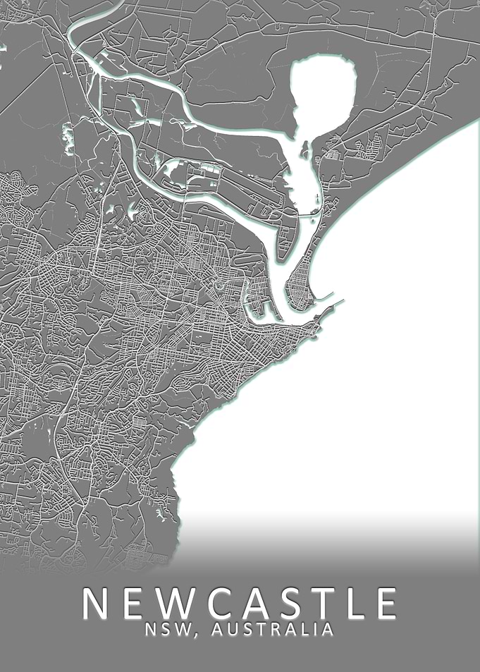 Newcastle Australia Map