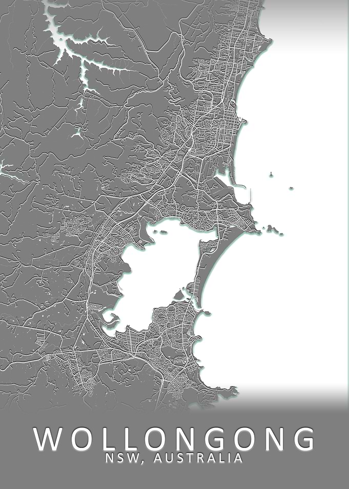 Wollongong Australia Map
