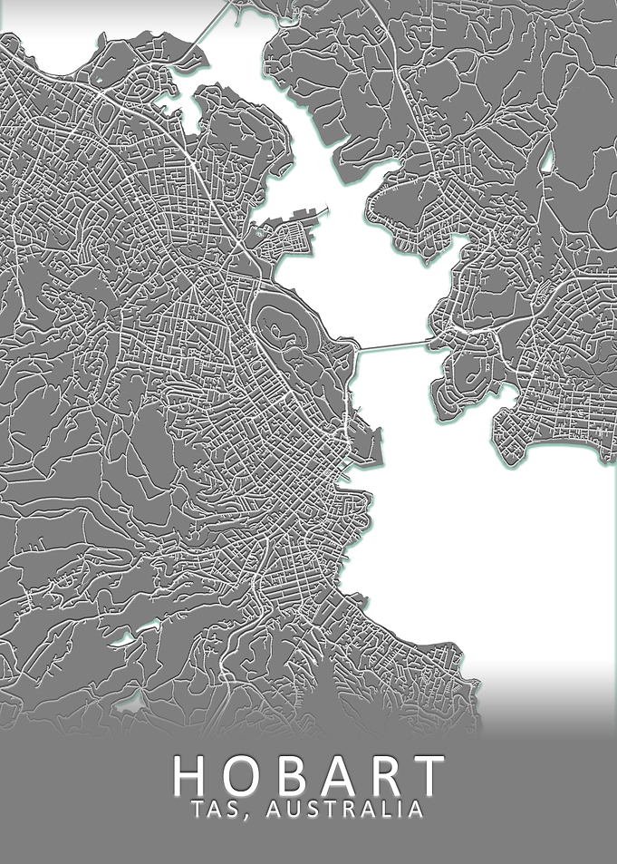 Hobart Australia City Map