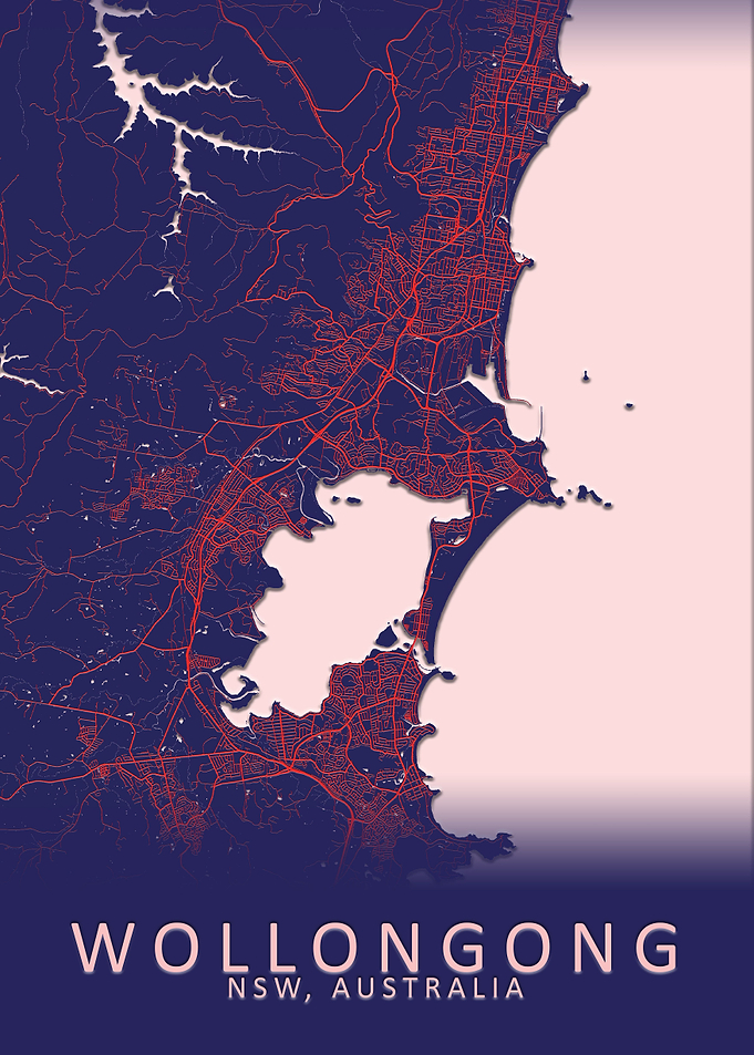 Wollongong Australia Map