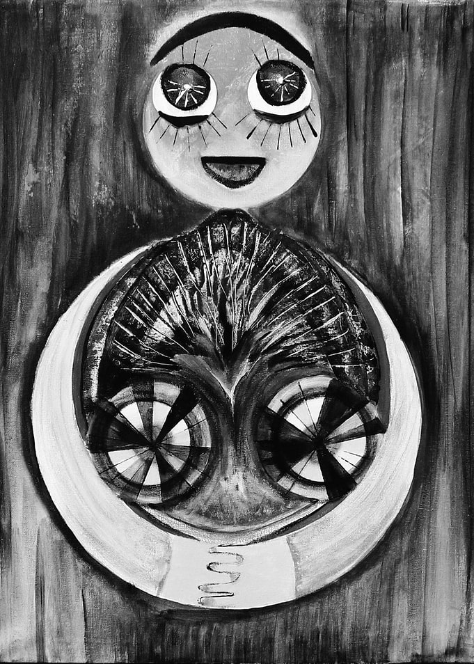 Lucy black and white