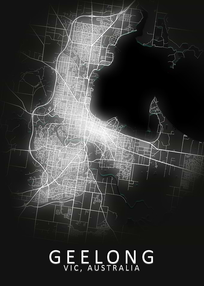 Geelong Australia City Map