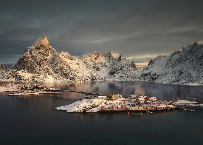 Sakrisoy in Lofoten in the