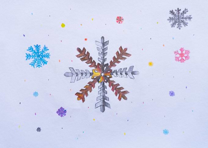 Colorful Snowflakes