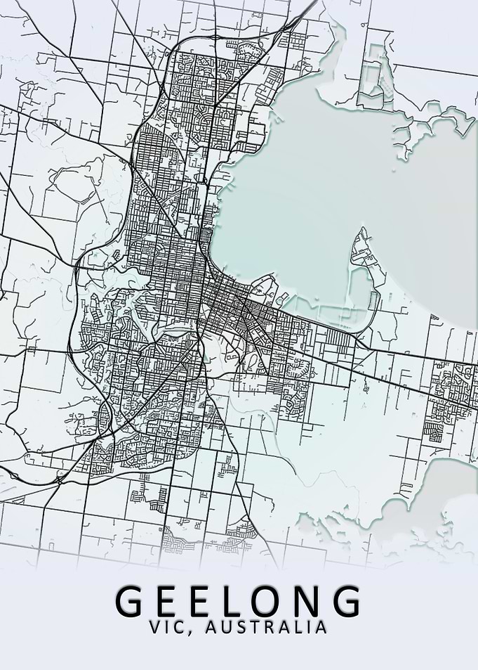 Geelong Australia City Map