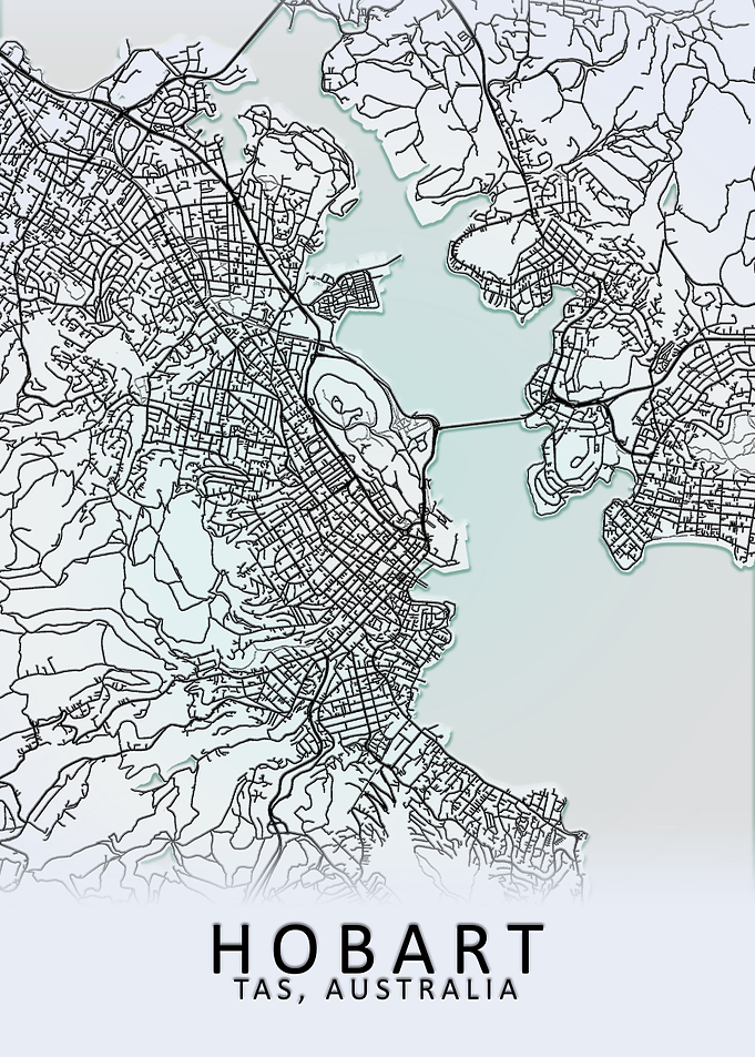 Hobart Australia City Map