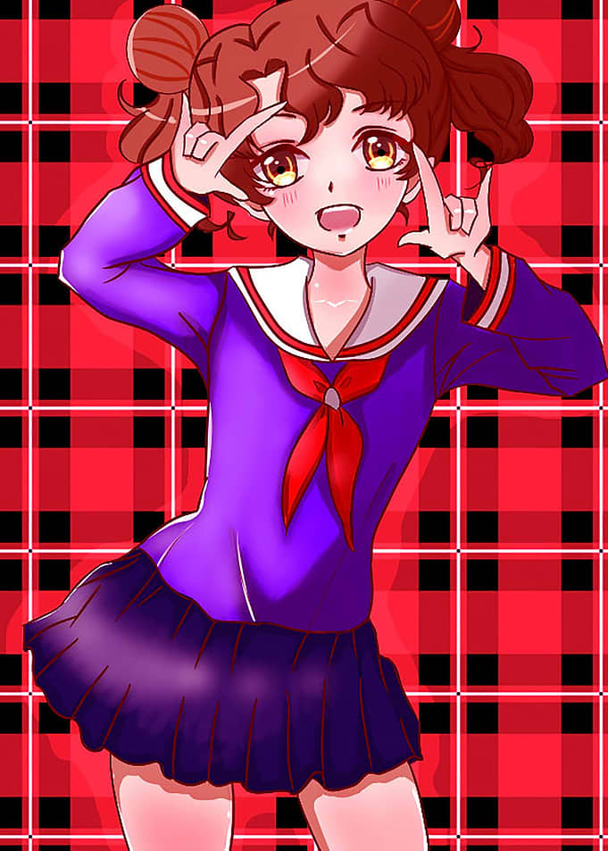 Cute anime Idol