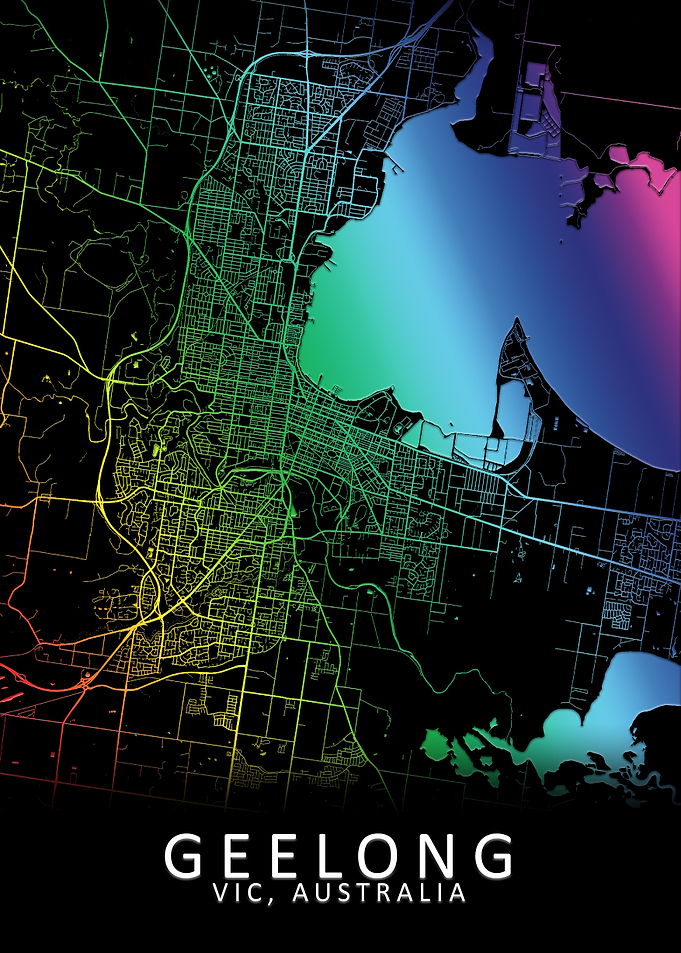 Geelong Australia City Map