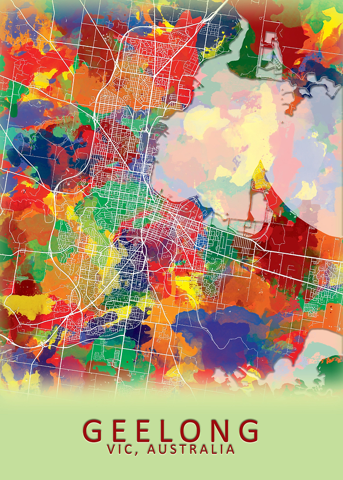 Geelong Australia City Map