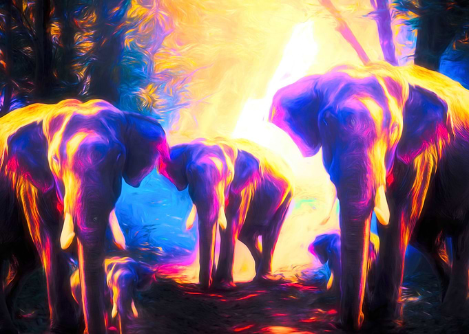 Elephants Family