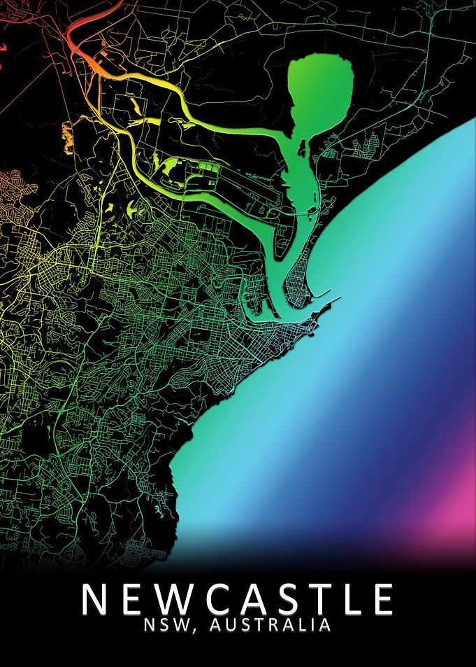 Newcastle Australia Map