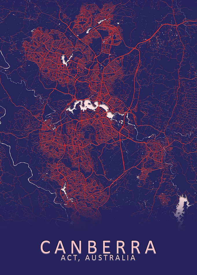 Canberra Australia Map