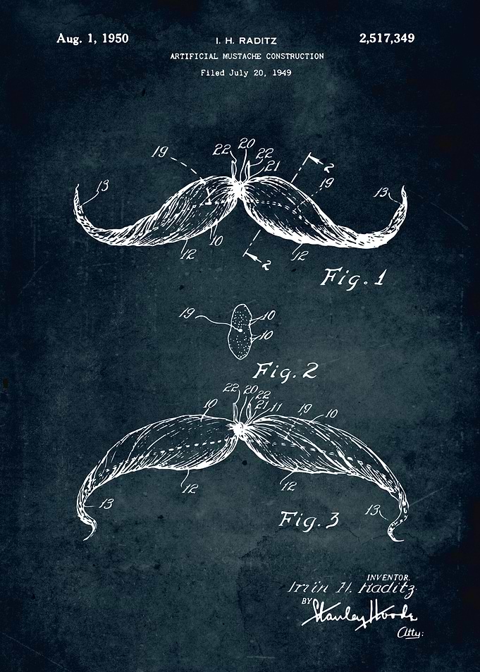 No532 Artificial mustache