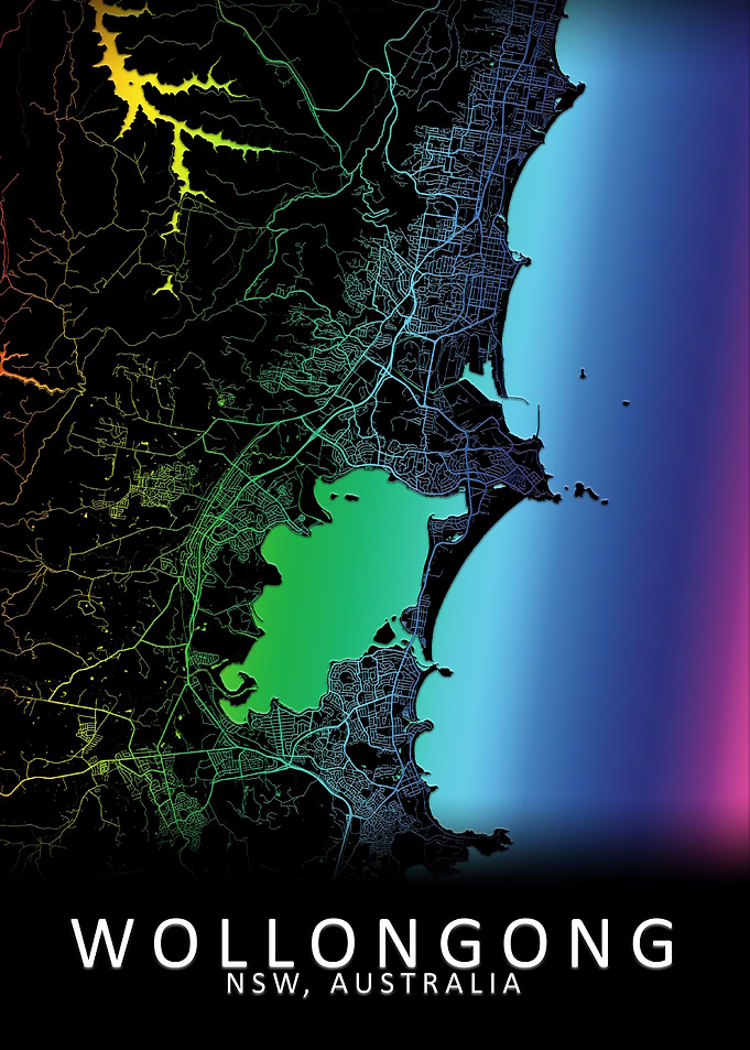 Wollongong Australia Map