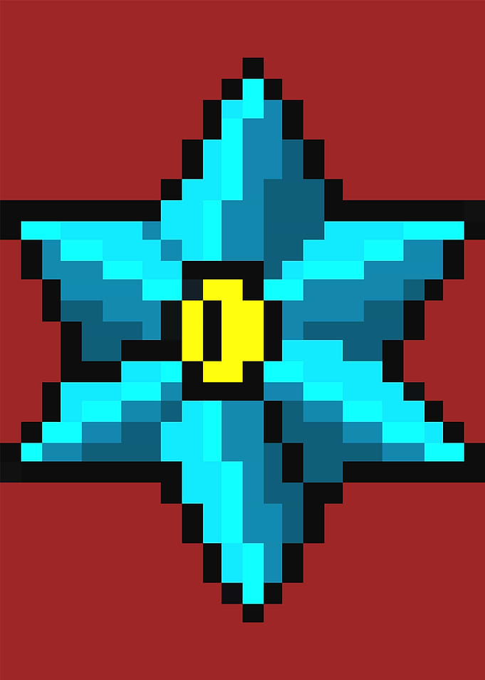 PIXEL blue star