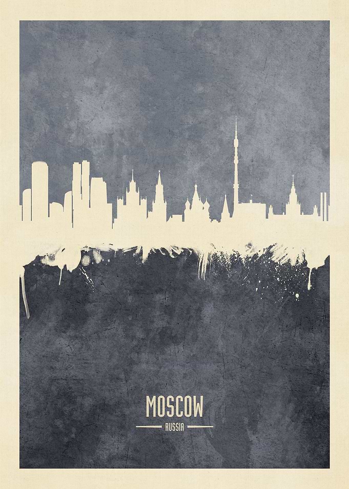Moscow Russia Skyline