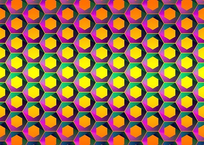HEXAGONAL ILLUSTRATE VISUA