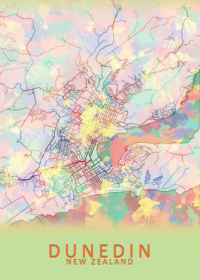 Dunedin New Zealand Map