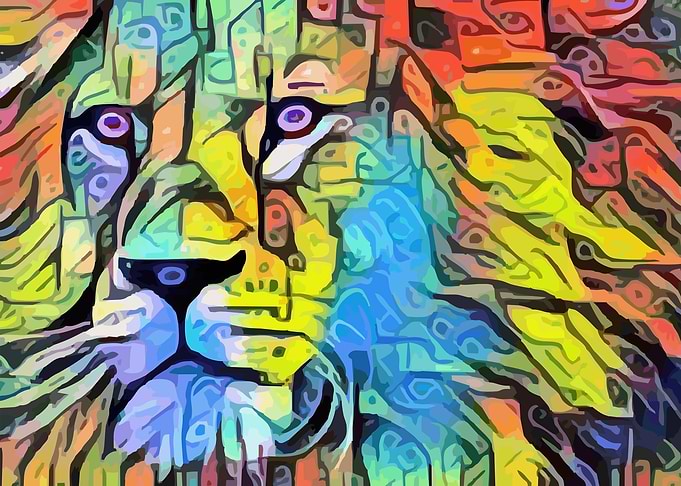 Rainbow Lion