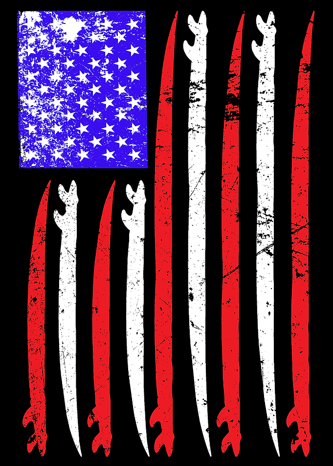 Sufing USA Flag