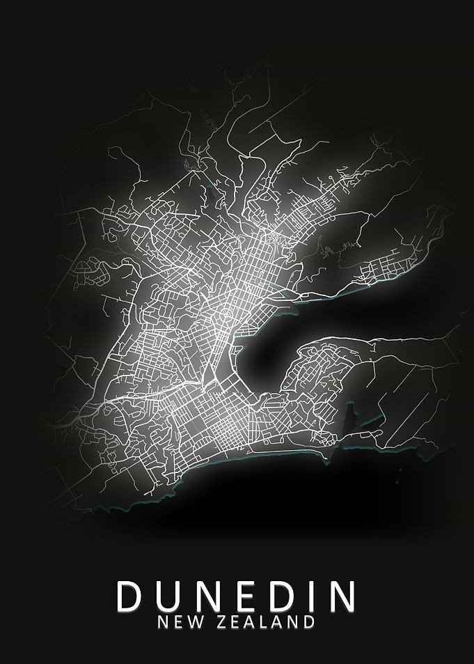Dunedin New Zealand Map